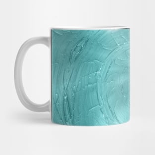 Green Seashell Paint Beachy Summer Mug